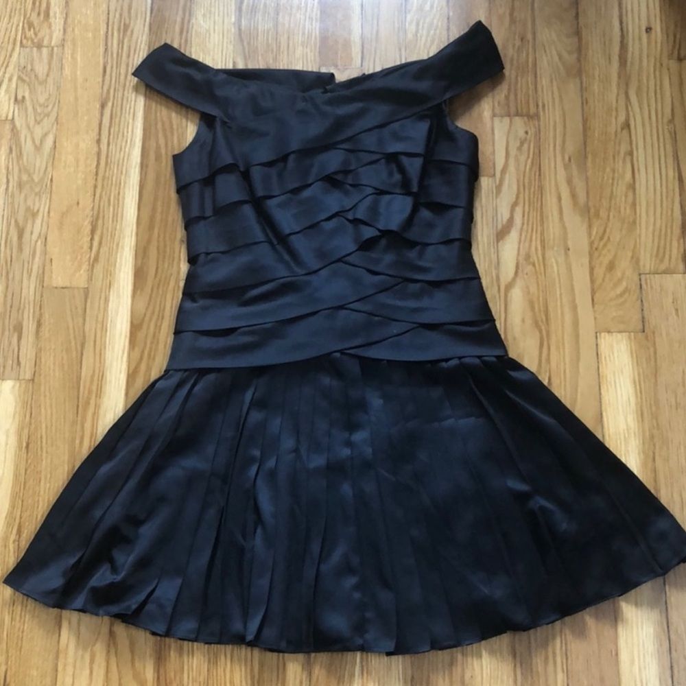Ted Baker London Black Off-Shoulder Mini Dress